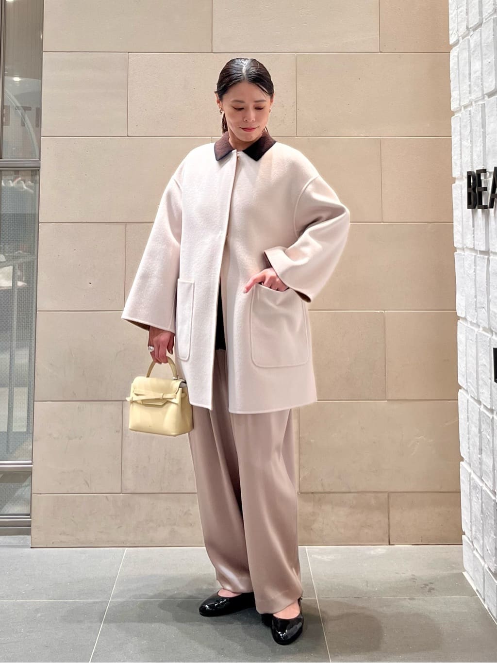 UNITED ARROWS | バイカラー リバー ミドルコート | Rakuten Fashion