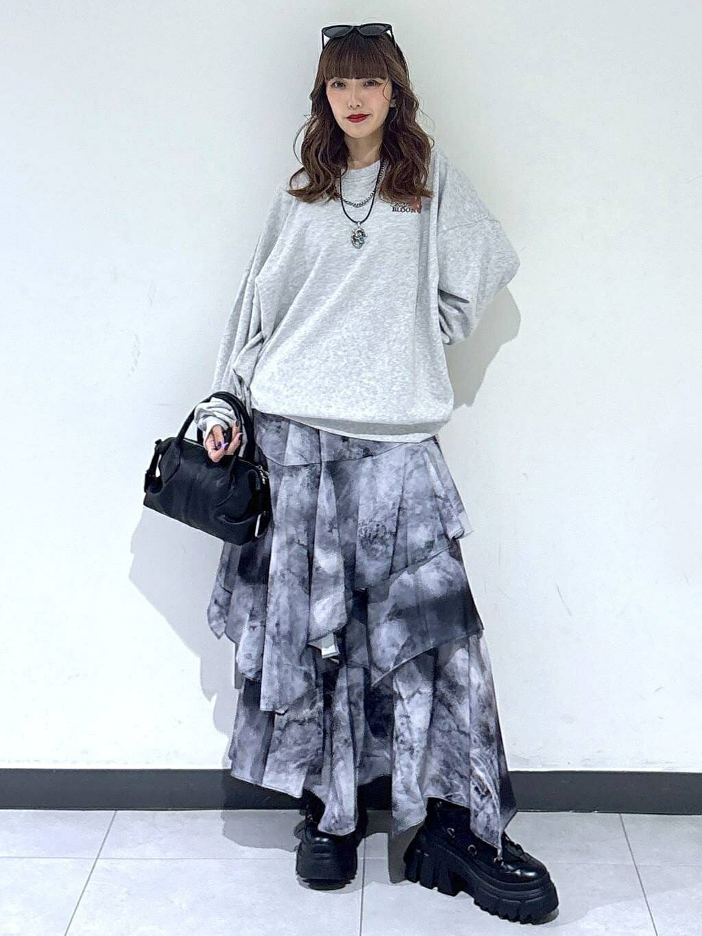 PAGEBOY | ハイショクステッチイレヘムスカート | Rakuten Fashion