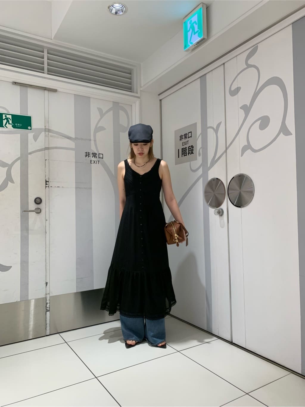 moussy | PIN TUCK CHIFFON MAXI ドレス | Rakuten Fashion(楽天