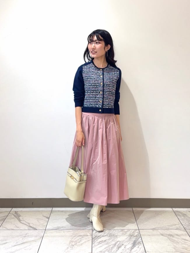 ANAYI | フラワースパンコールツイードコンビ カーディガン | Rakuten