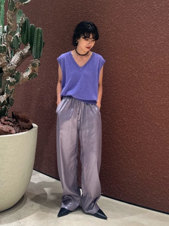 専用です！6(ROKU)ユナイテッドアローズ　 サテンイージーパンツ BEAUTY&YOUTH UNITED ARROWS | <6(ROKU)>ポリエステル サテン パンツ