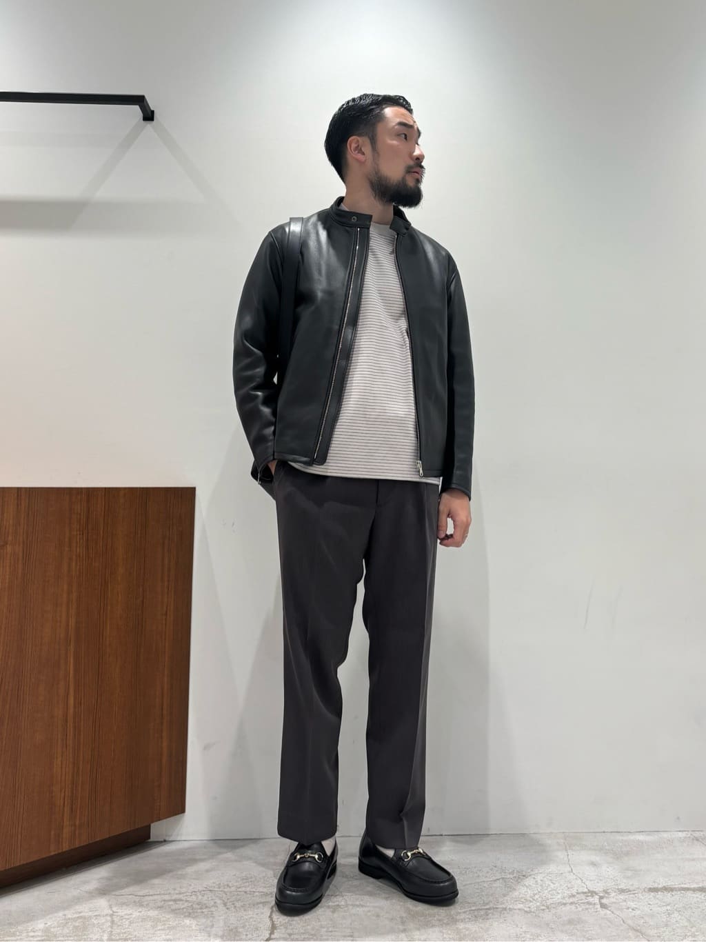 BEAUTY&YOUTH UNITED ARROWS | シープ レザー シングル ライダース