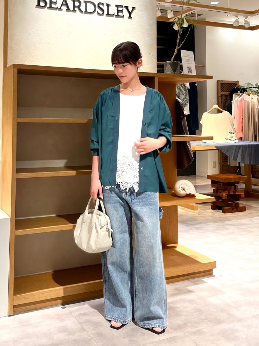 BEARDSLEY | 裾レースフレンチTシャツ | Rakuten Fashion(楽天