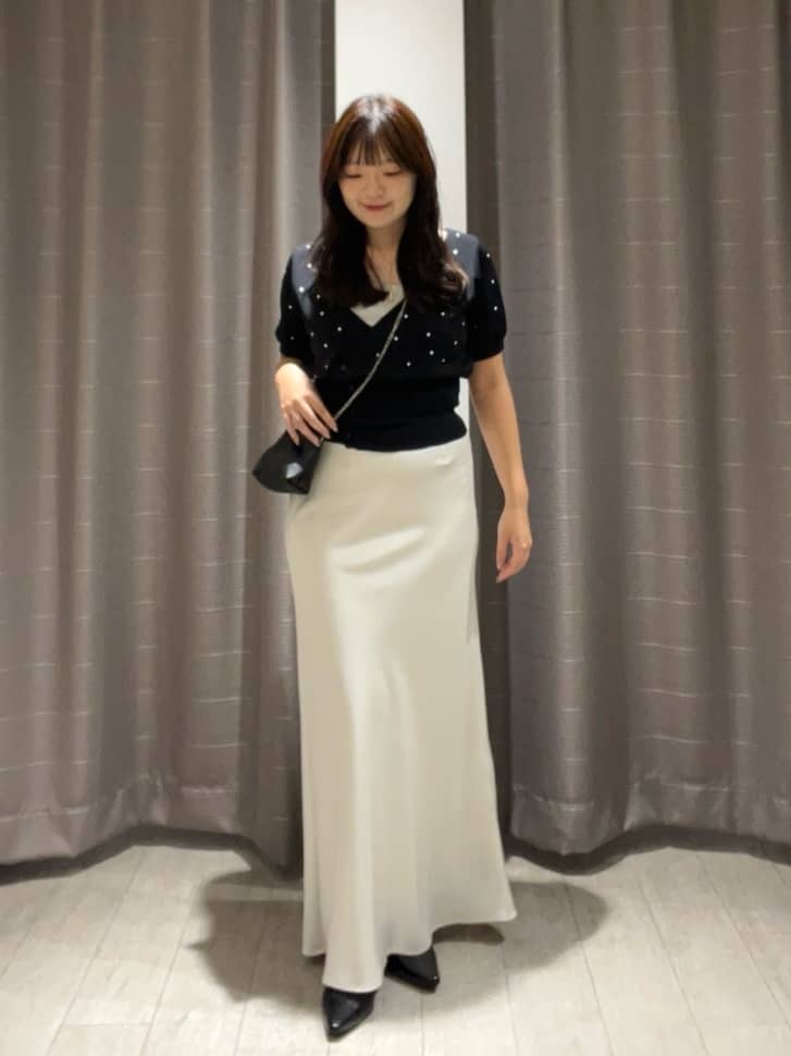 CAPRICIEUX LE'MAGE | ドットフリルボタンニット | Rakuten Fashion