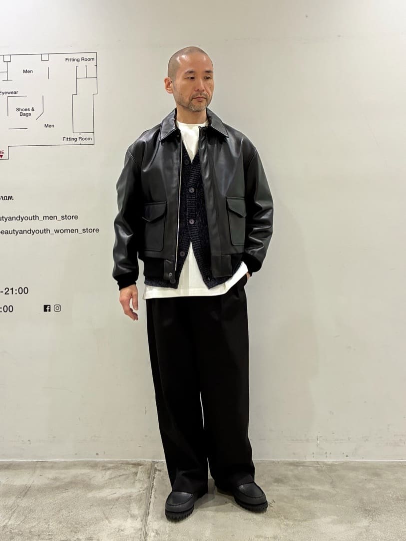 BEAUTY&YOUTH UNITED ARROWS | シープ レザー A-2 ジャケット