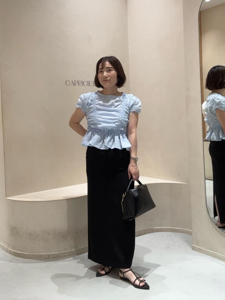 CAPRICIEUX LE'MAGE | シャーリングギャザーブラウス | Rakuten