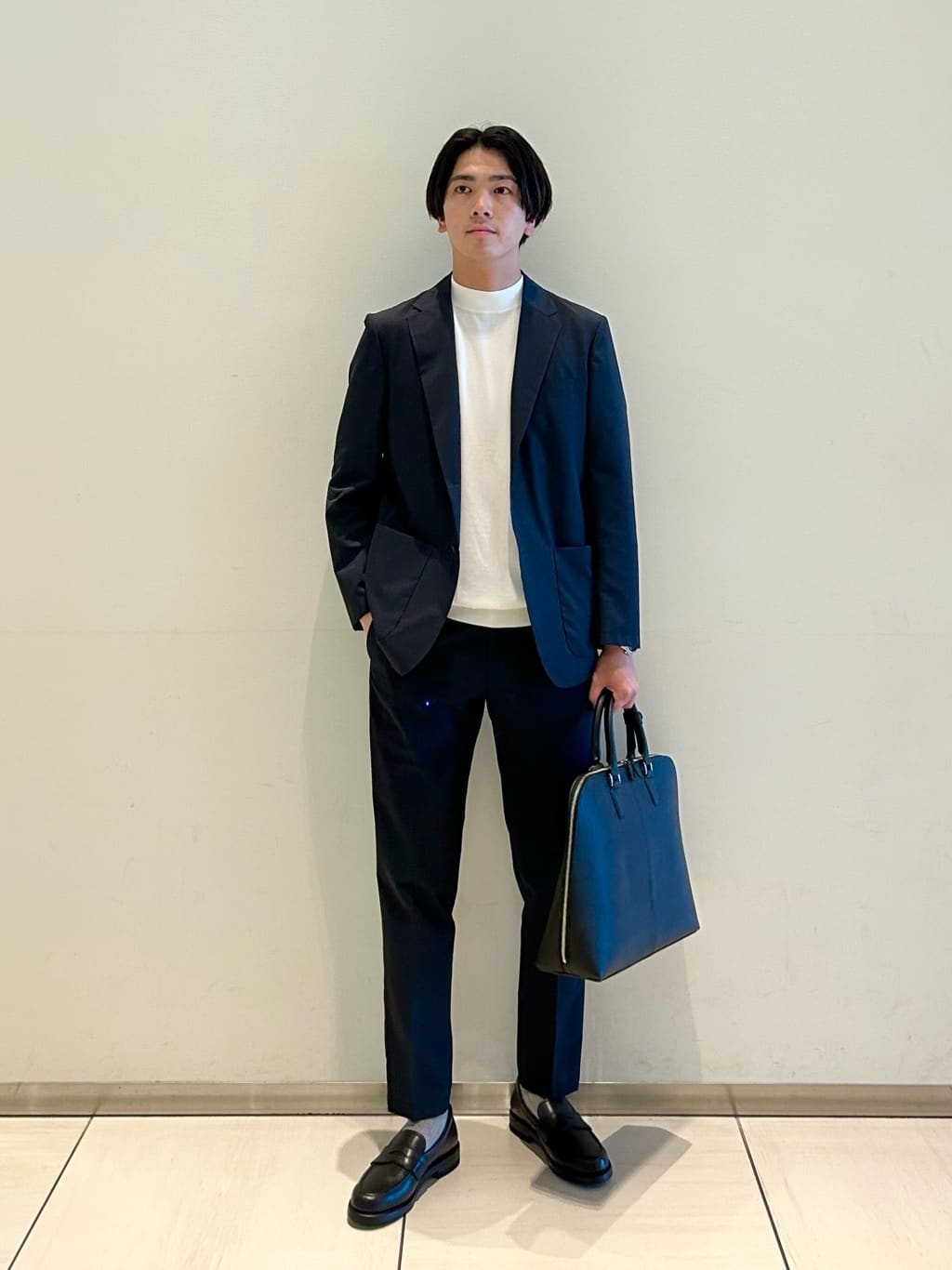 UNITED ARROWS | レザー ラウンド ブリーフケース | Rakuten Fashion
