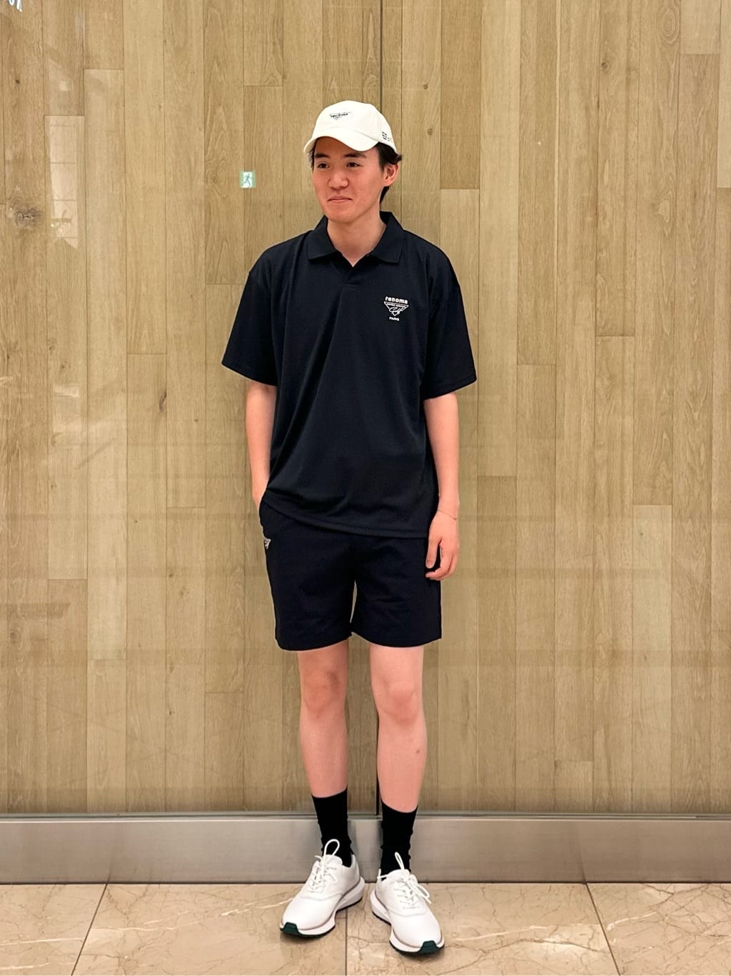 5525GOLF × UNITED ARROWS GOLF ポロシャツ　黒 別注】＜5525 for UNITED ARROWS GOLF＞ポロシャツ