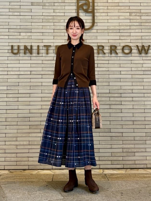 UNITED ARROWS | クロシェ ポロカーディガン -ウォッシャブル