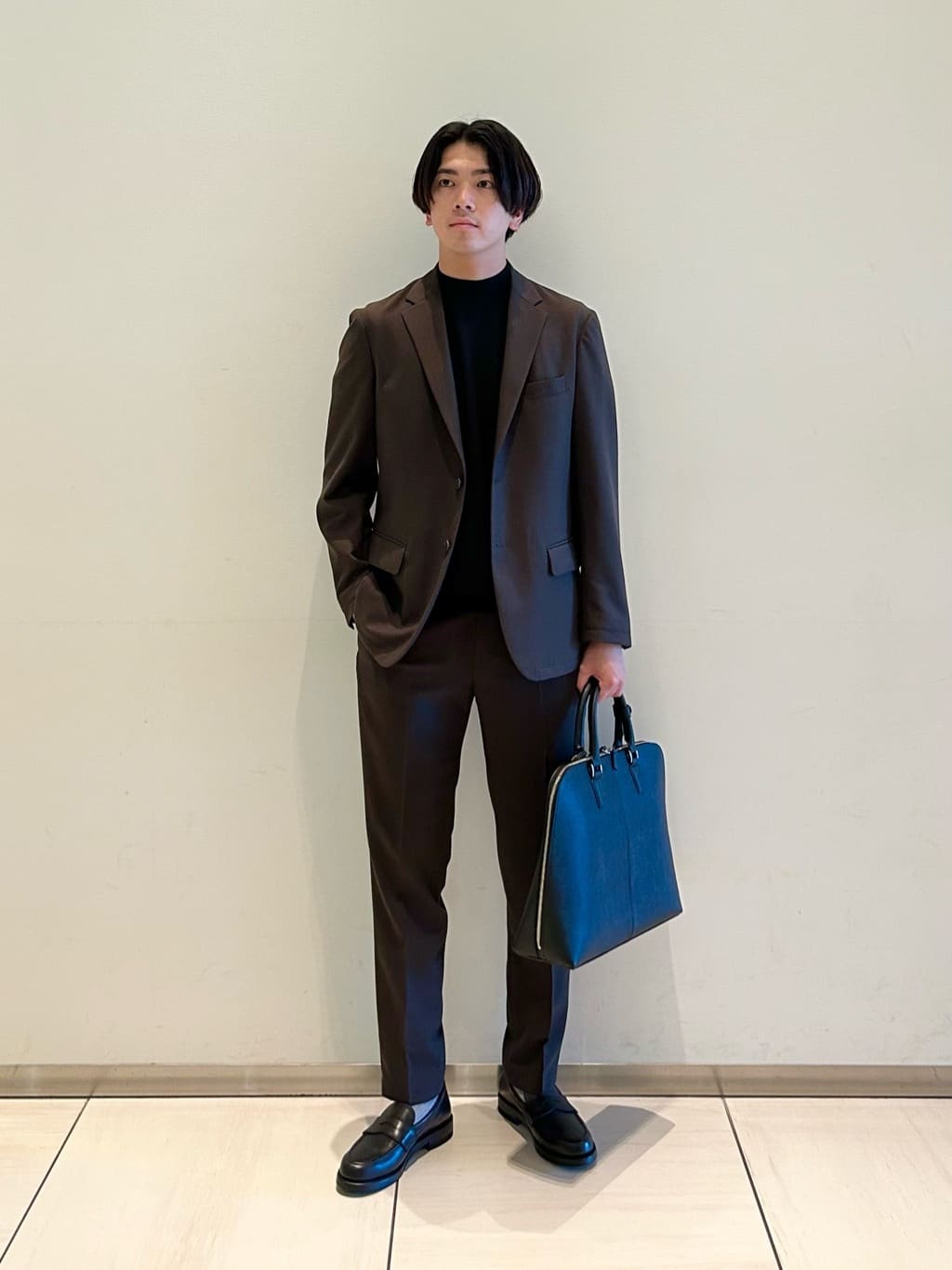 UNITED ARROWS | レザー ラウンド ブリーフケース | Rakuten Fashion