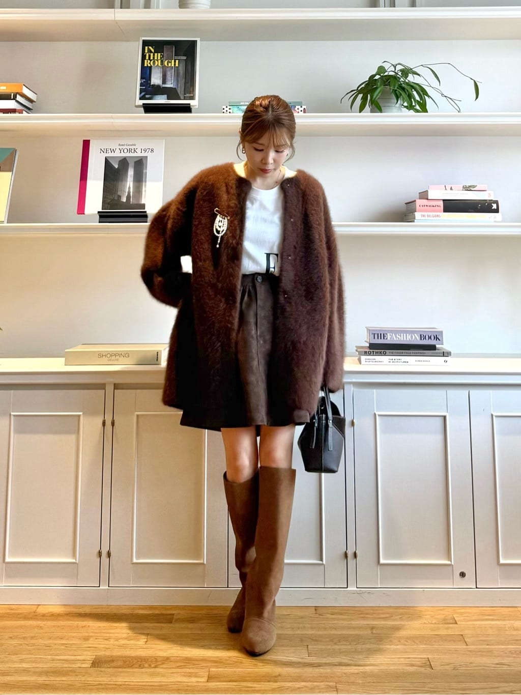 allureville | カシミヤブレンドファー加工コート | Rakuten Fashion