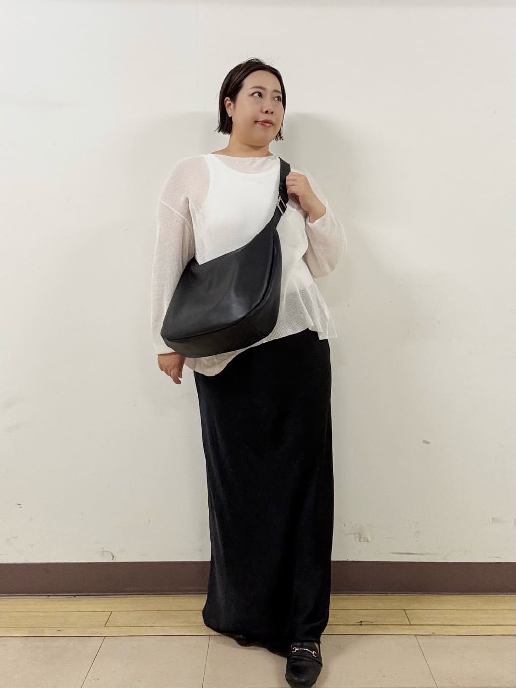 russet | 《本革/490g》ソフトレザーラウンドビッグショルダーバッグ