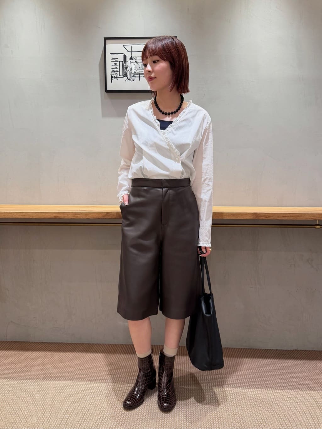 BEAUTY&YOUTH UNITED ARROWS | <Steven Alan>レザー ハーフパンツ