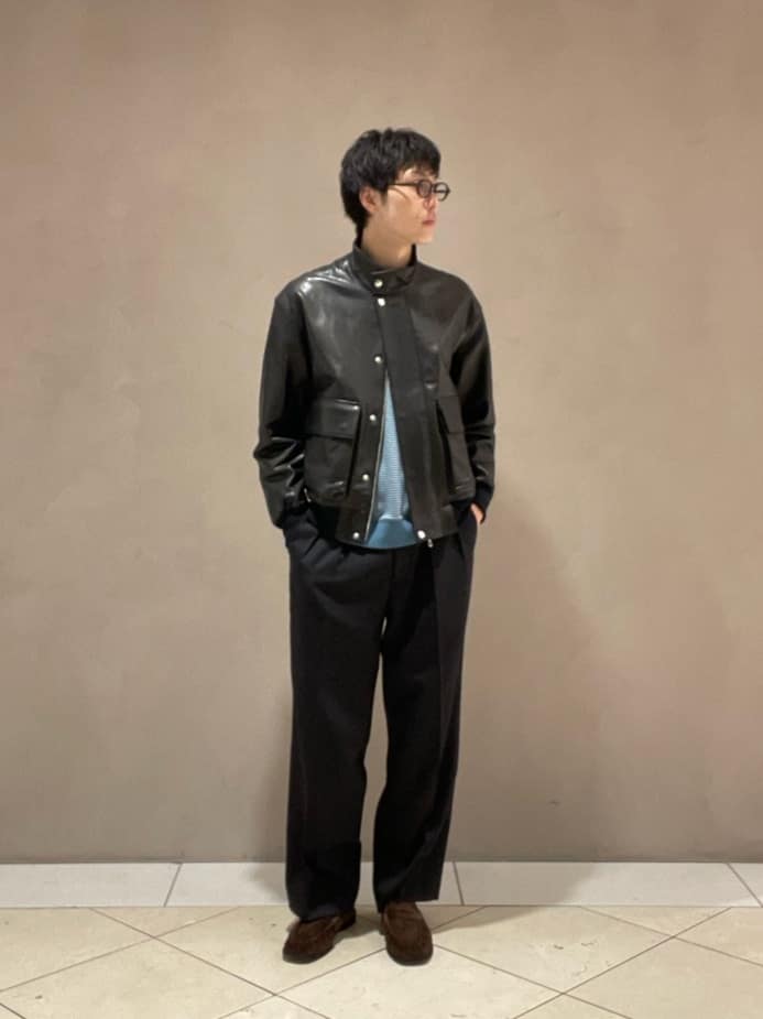 BEAUTY&YOUTH UNITED ARROWS | シープ レザー リブ ジャケット