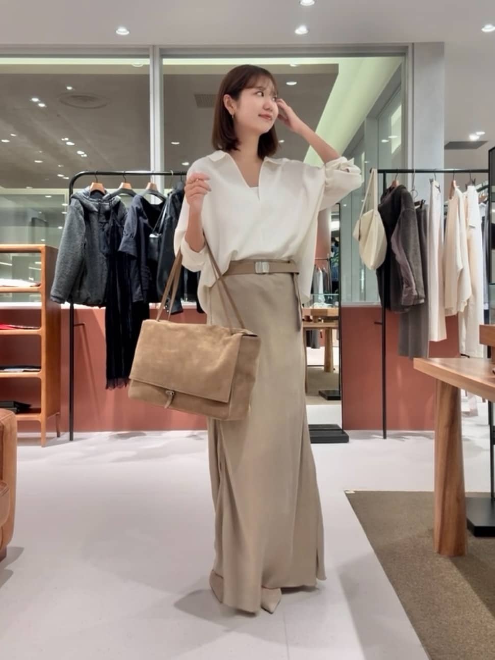 Whim Gazette | スキッパージョーゼットブラウス | Rakuten Fashion