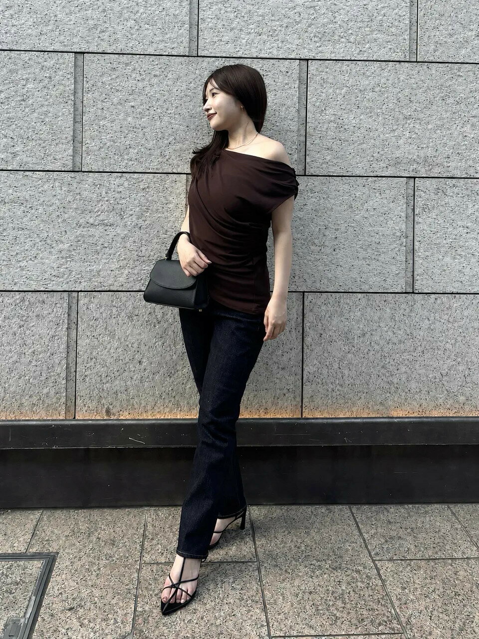 anuans | ノットディテールヒールサンダル | Rakuten Fashion(楽天