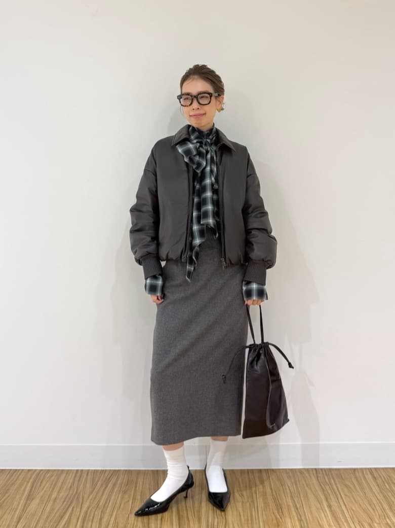 Whim Gazette | ビエラチェックボウタイブラウス | Rakuten Fashion