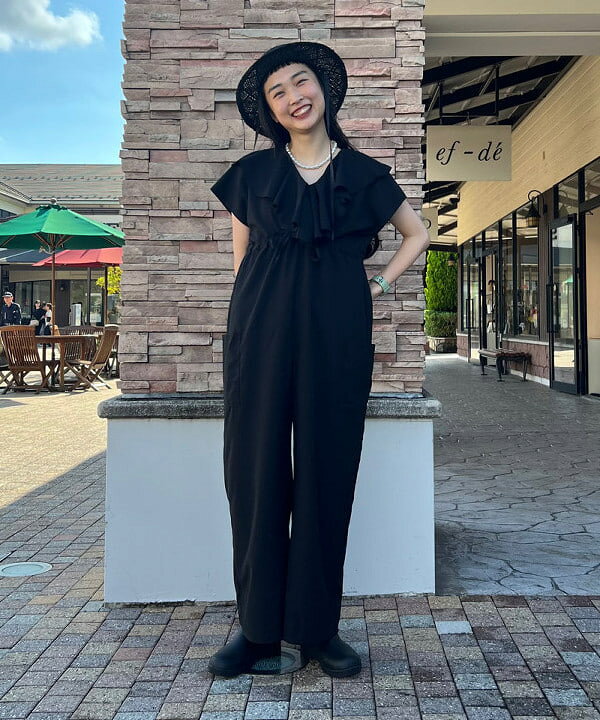 BEAMS HEART | 【9/17再値下げ】Vネック オールインワン 26SS フェス