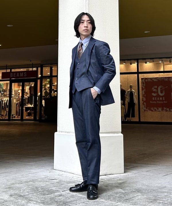BEAMS HEART | ストレッチデニム 2ボタン ジャケット(セットアップ対応