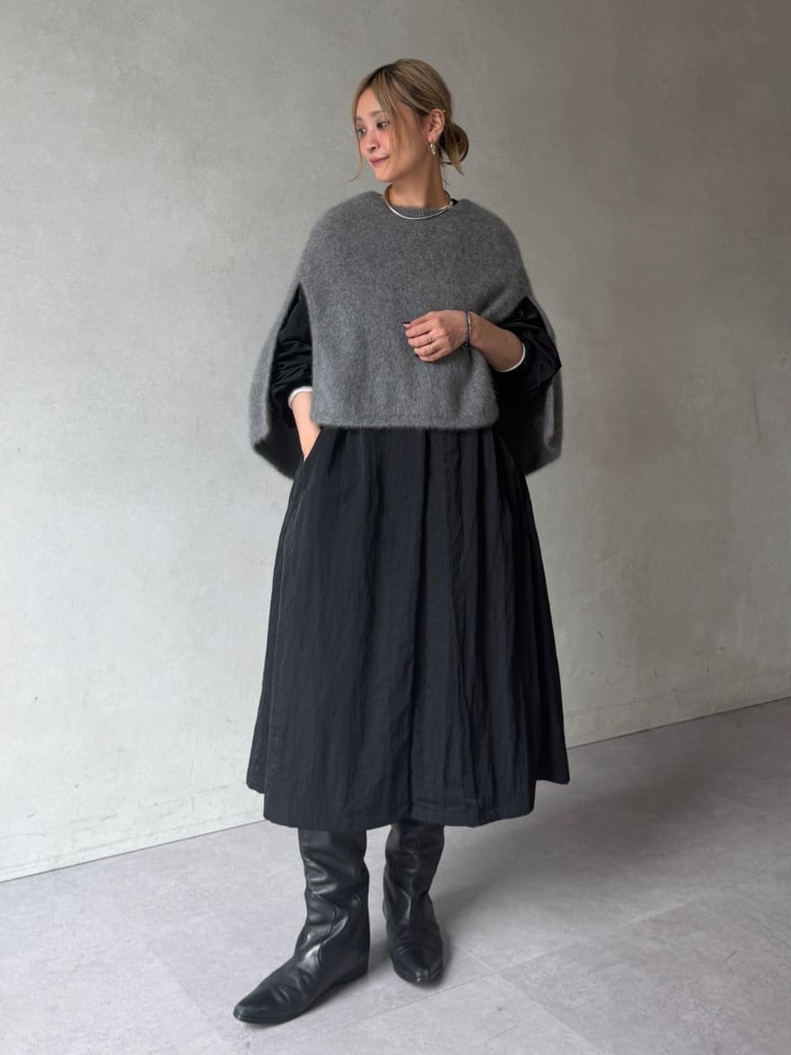 BEARDSLEY | ファーニットポンチョ | Rakuten Fashion(楽天