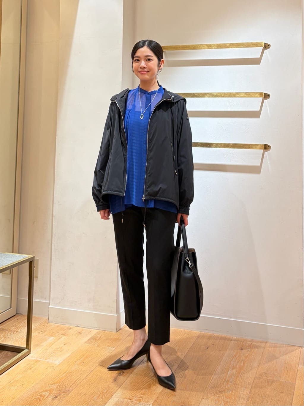UNITED ARROWS | シアー ギャザー バンドカラー ブラウス | Rakuten