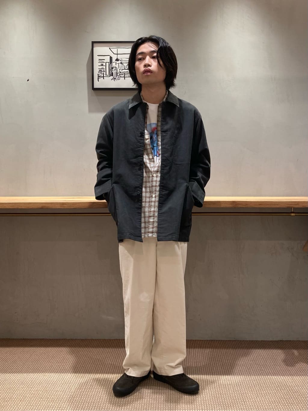 steven alanスティーブンアラン モールスキン カバーオール ジャケット Steven Alan（スティーブンアラン）の「＜Steven Alan＞ LIGHT BRSH