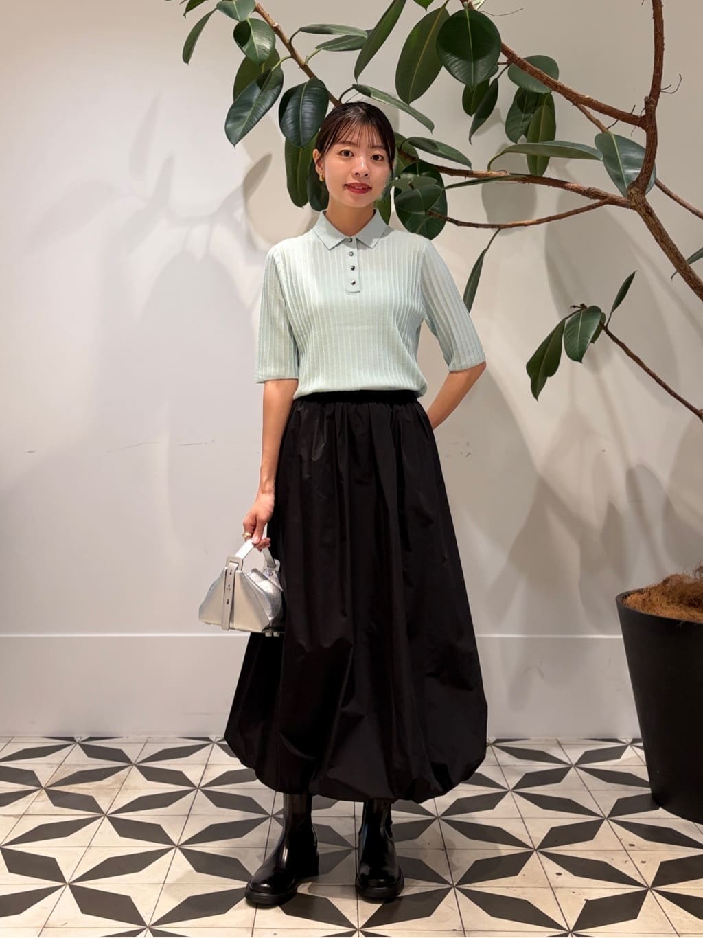 TOMORROWLAND | ADVENE MINI AGE METALLIC レザー ハンドバッグ