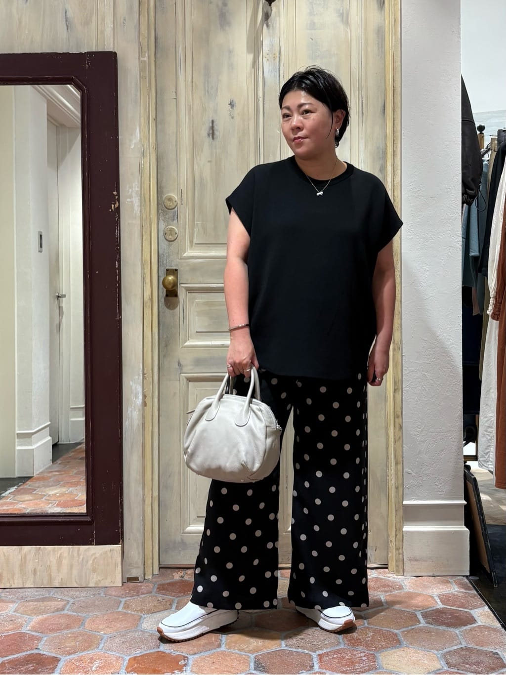 BEARDSLEY | ドットプリントパンツ | Rakuten Fashion(楽天