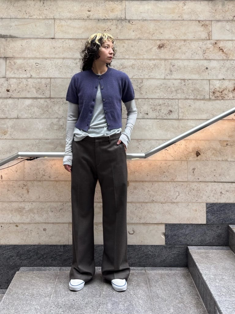 BEAUTY&YOUTH UNITED ARROWSショートスリーブカーディガン BEAUTY&YOUTH UNITED ARROWS エンブロイダリー ショートスリーブ