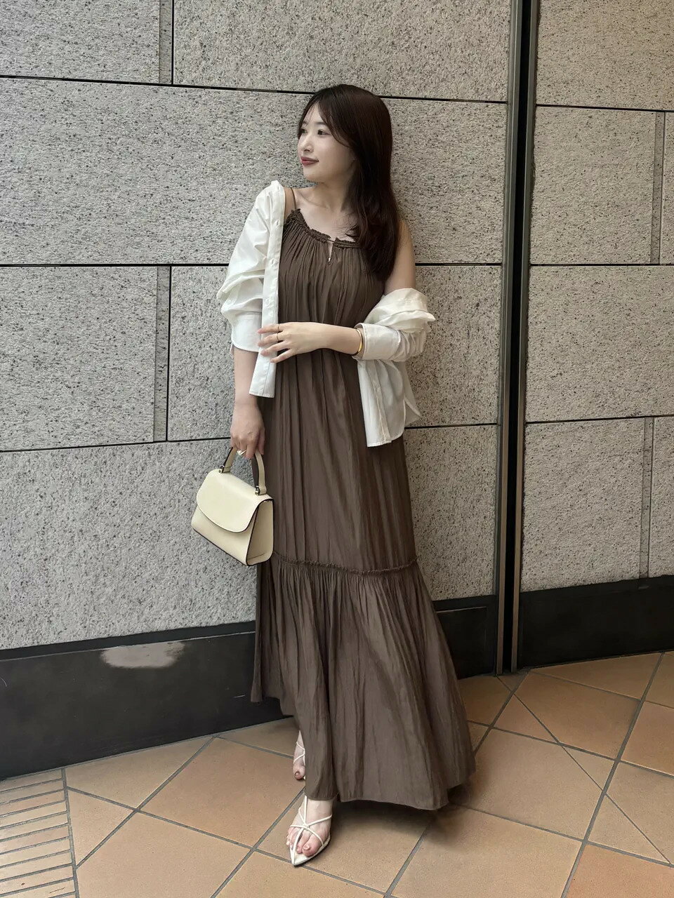 anuans | エアリーギャザーキャミワンピース | Rakuten Fashion(楽天