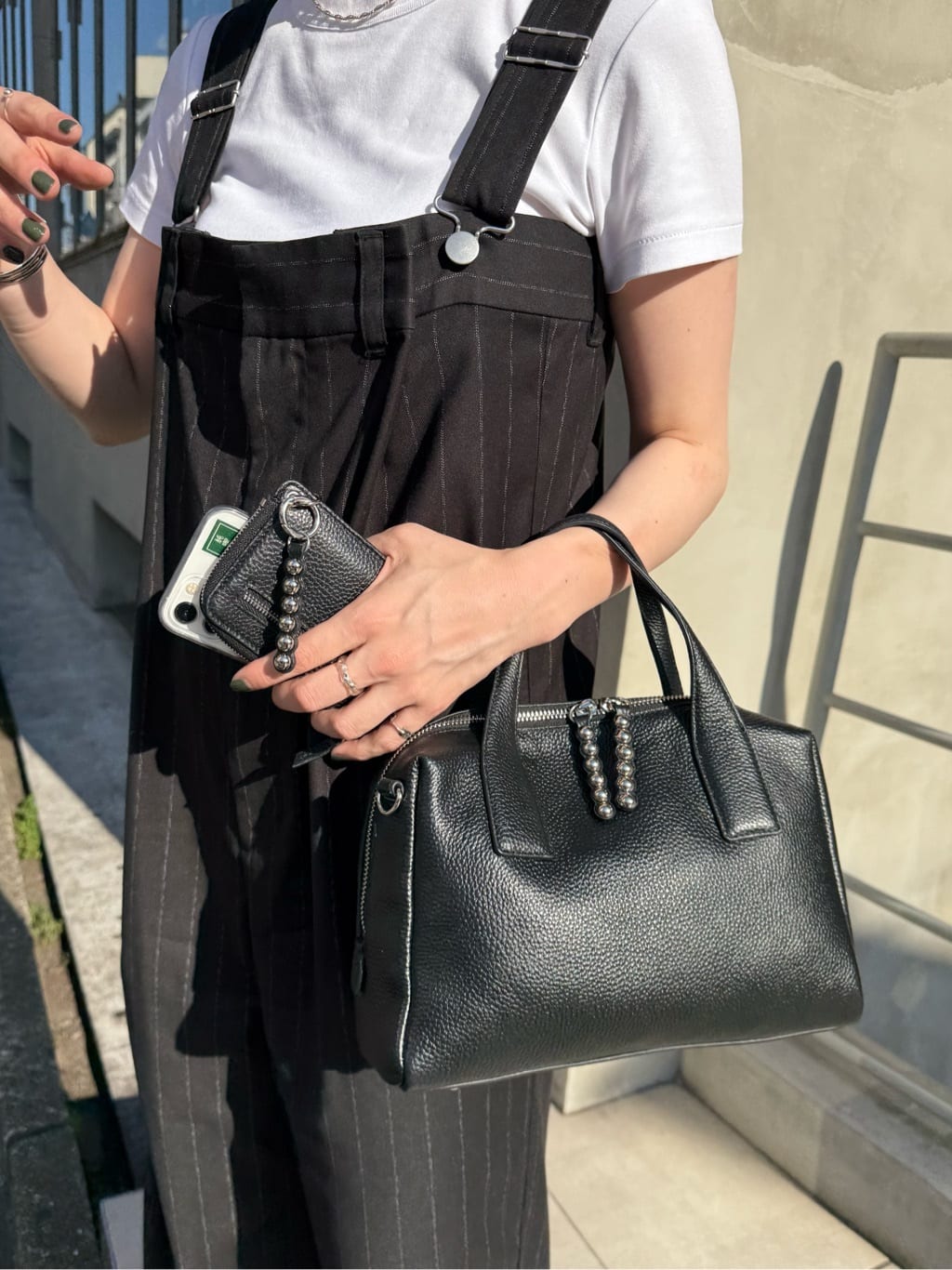 ear PAPILLONNER | スタッズボストンバッグ | Rakuten Fashion(楽天