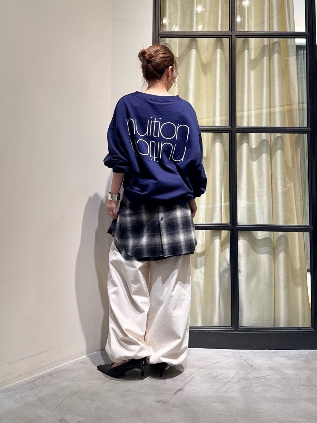美品【Whim Gazette】シャギー チェック シャツ サイズフリー Whim Gazette | <WEB限定>シャギーチェックシャツ | Rakuten Fashion