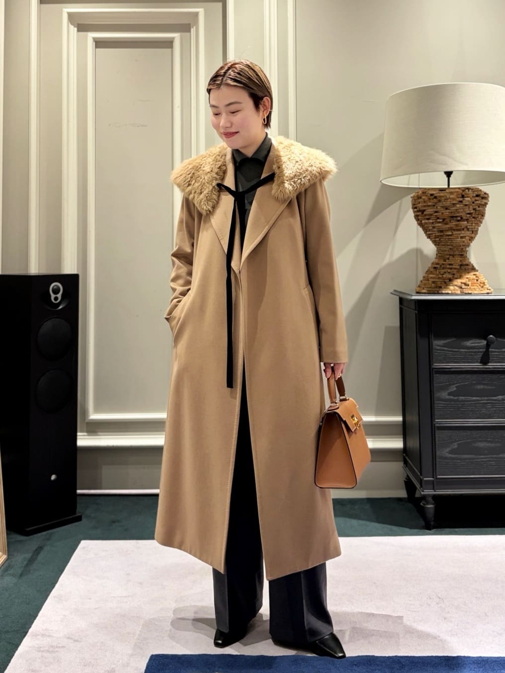 TOMORROWLAND | スーパーカシミヤ ベルテッドコート | Rakuten Fashion