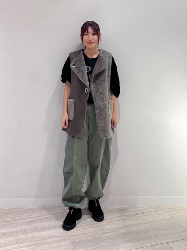LASUD | ボア×フェイクスエードアシンメトリーベスト | Rakuten