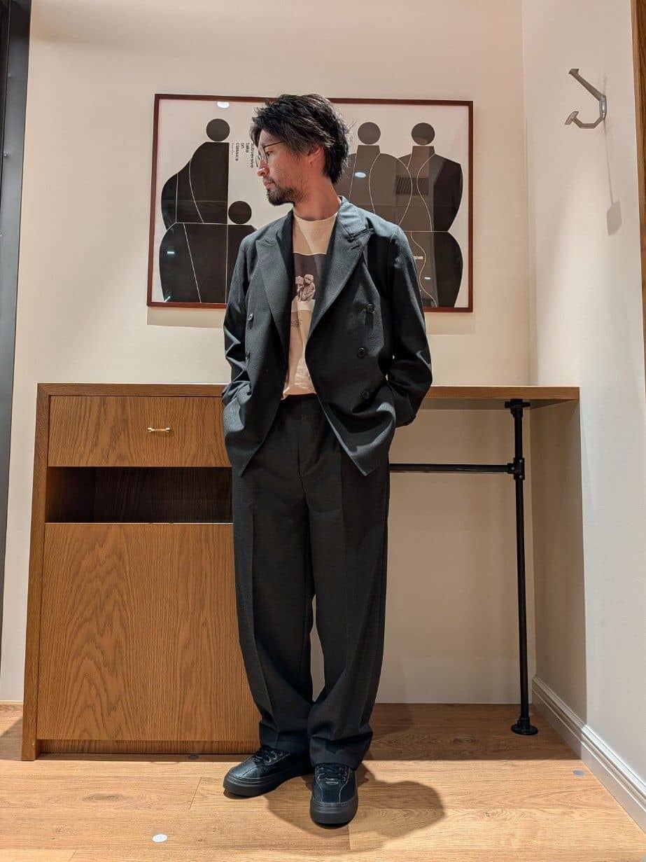 スティーブンアラン ダブルブレステッド 6B ジャケット グレージュ XL Steven Alan（スティーブンアラン）の「＜Steven Alan＞ W/LI ダブル