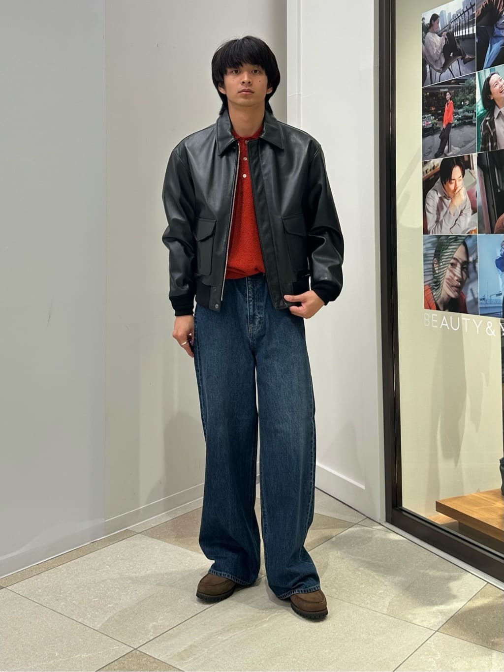BEAUTY&YOUTH UNITED ARROWS | シープ レザー A-2 ジャケット