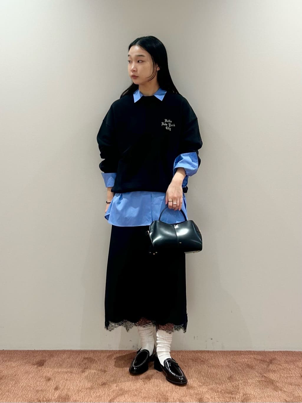 UNITED ARROWS | サテン レース コンビ スカート | Rakuten Fashion