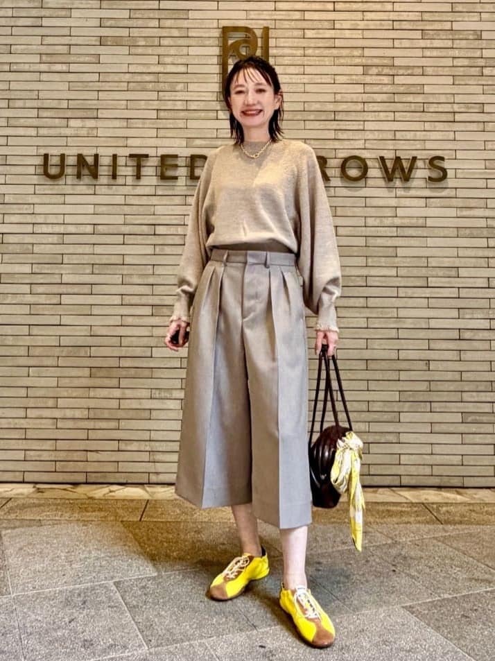 UNITED ARROWS | <LOEFF>ポリエステルラチネ ガウチョパンツ | Rakuten