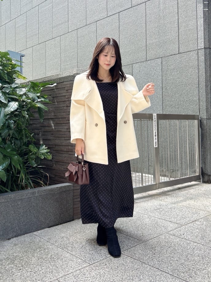新品PROPORTION BODY DRESSINGホワイト　ピーコート PROPORTION BODY DRESSING | ベルテッドレディーコート 25AW | Rakuten