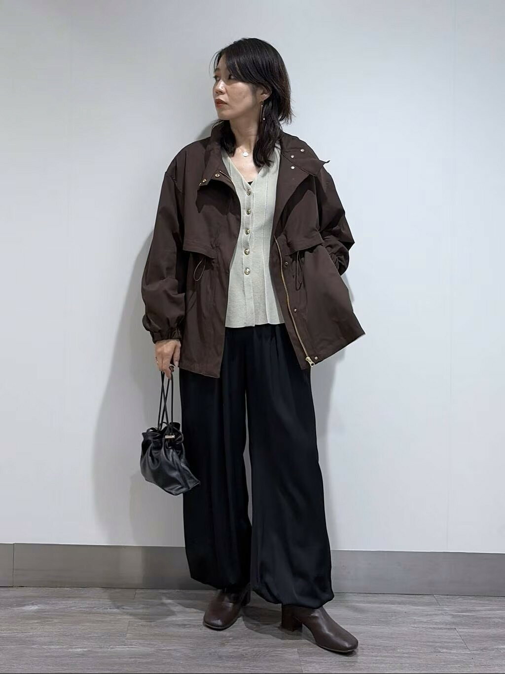 A part by | 【撥水加工】スタンドブルゾン | Rakuten Fashion(楽天