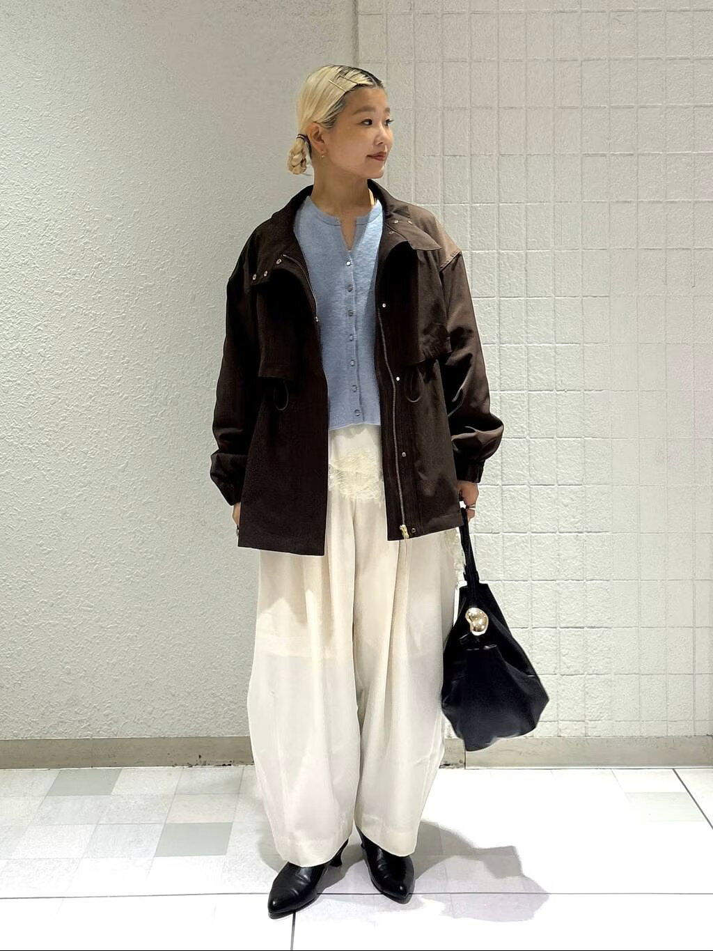 A part by | 【撥水加工】スタンドブルゾン | Rakuten Fashion(楽天