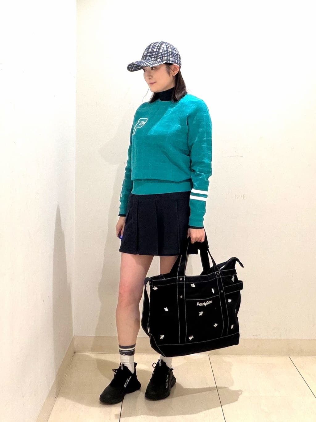 PEARLY GATES | チェック柄キャップ (UNISEX) | Rakuten Fashion(楽天