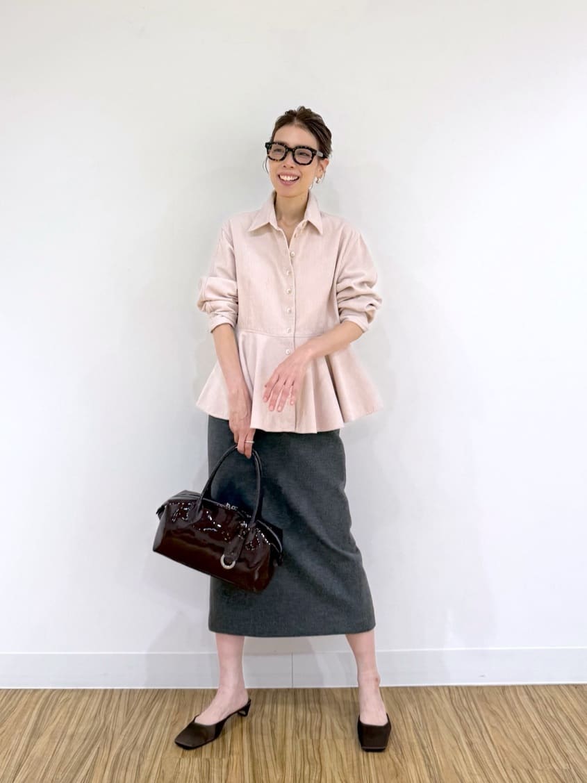 Whim Gazette | ワンウォッシュコールペプラムブラウス | Rakuten