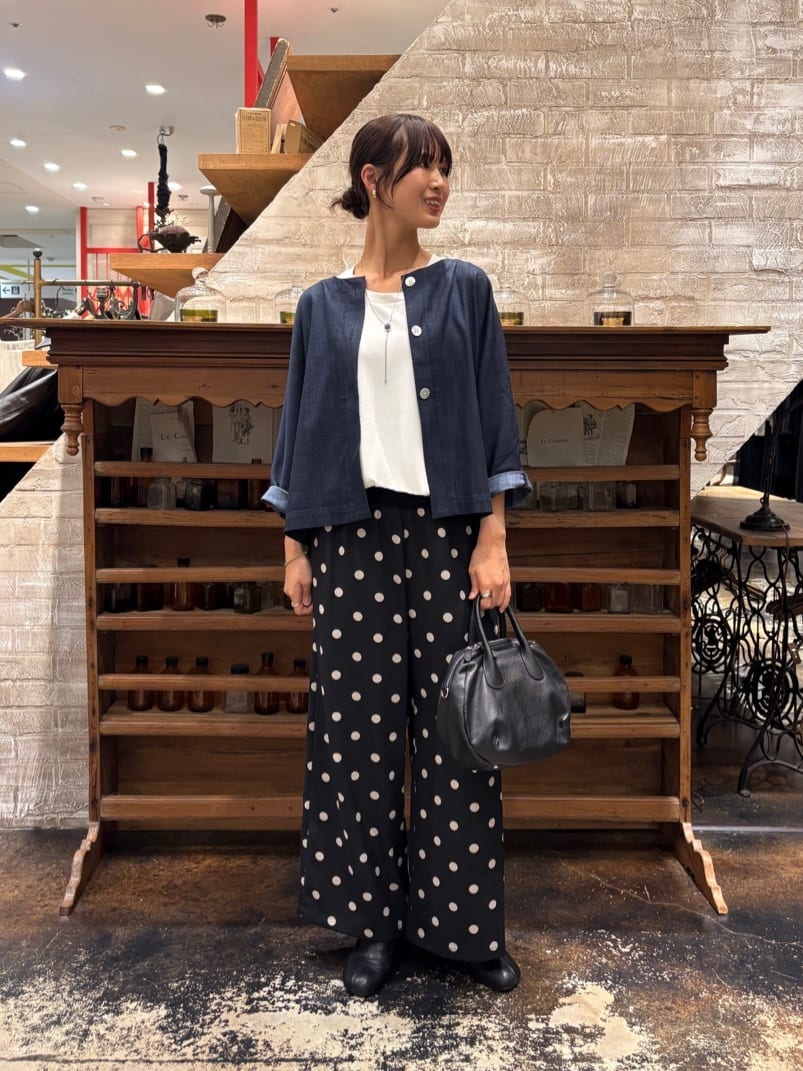 BEARDSLEY | ドットプリントパンツ | Rakuten Fashion(楽天