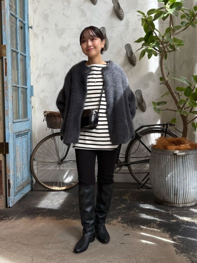 BEARDSLEY | 袖口レースボーダーカットソー | Rakuten Fashion(楽天