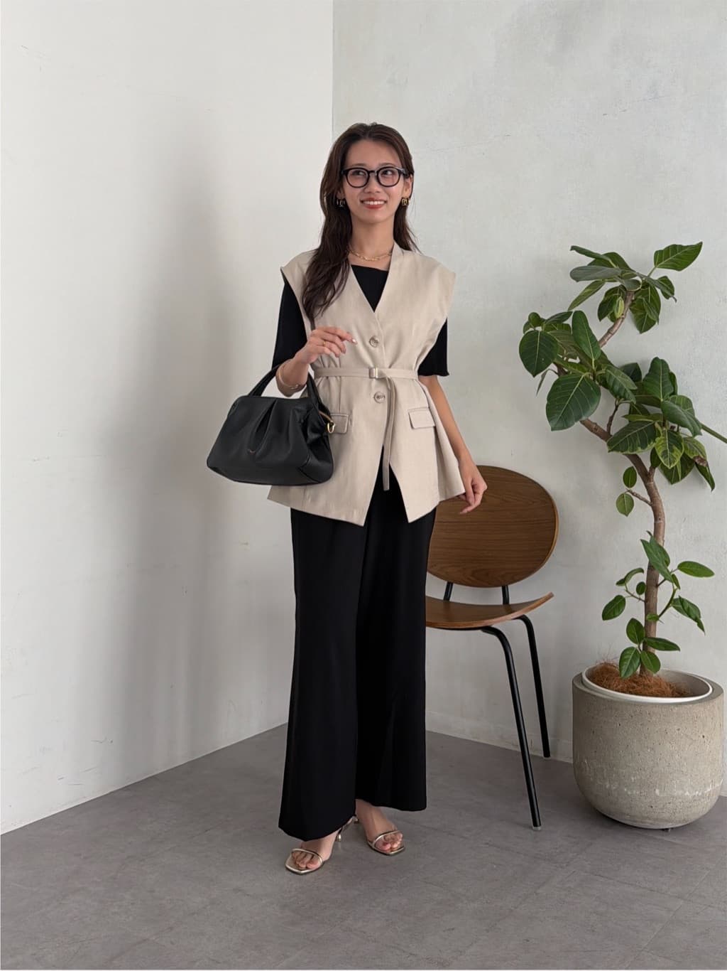 Chez toi | 【ITAMI企画】タックミニボストンBAG | Rakuten Fashion