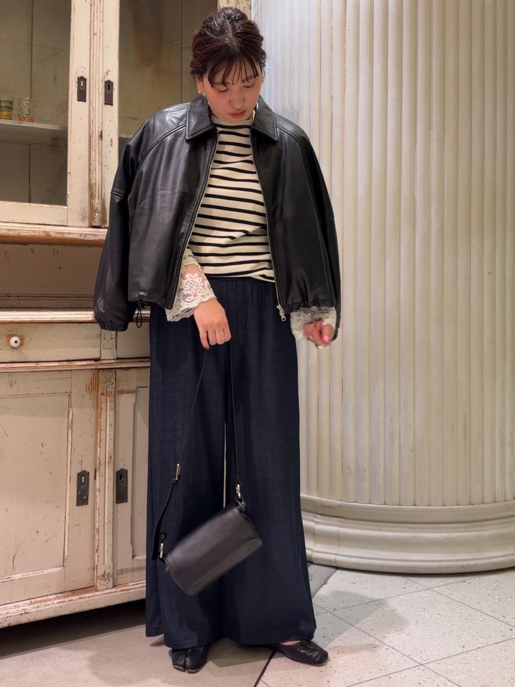 BEARDSLEY | 袖口レースボーダーカットソー | Rakuten Fashion(楽天