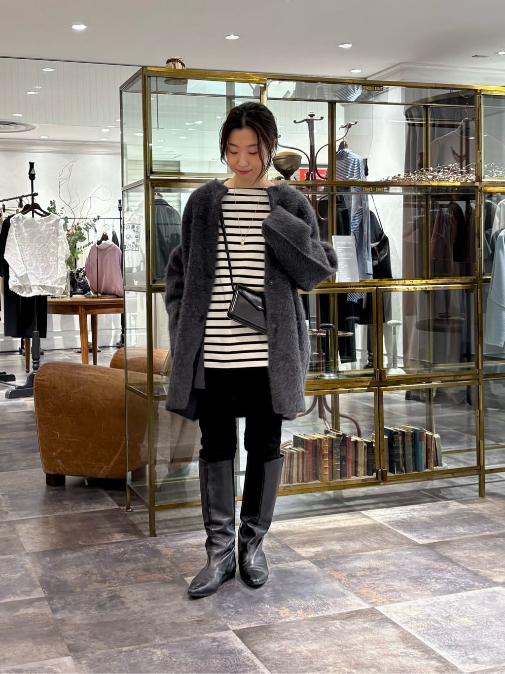 BEARDSLEY | 袖口レースボーダーカットソー | Rakuten Fashion(楽天