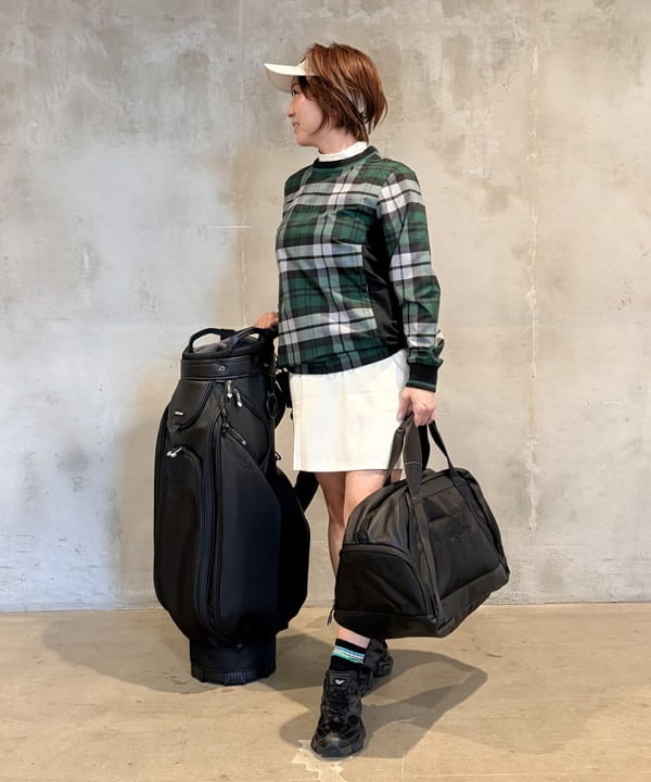 BEAMS GOLF | スクリプトロゴ ブラック キャディバッグ(8.5インチ