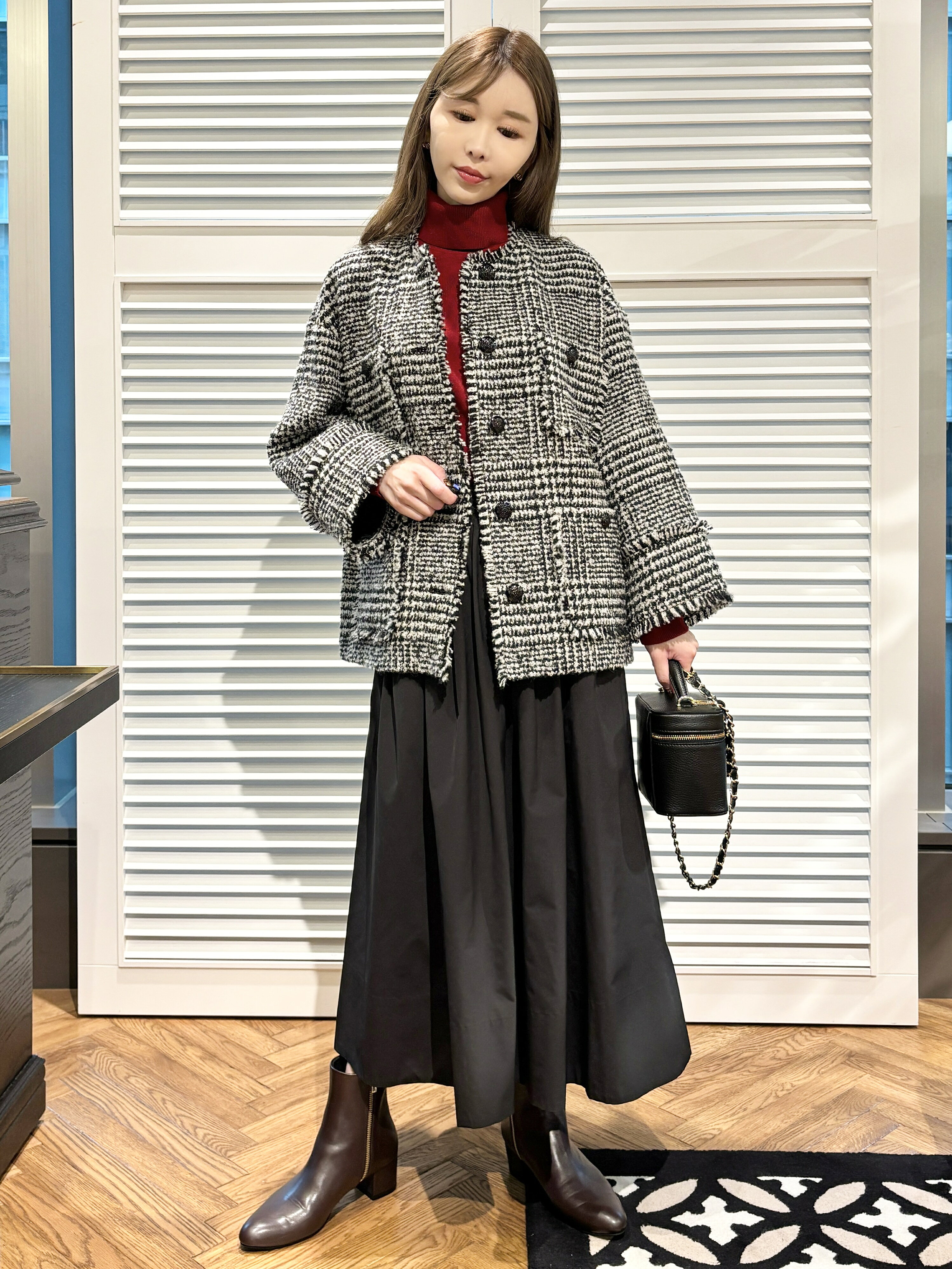 DRESSTERIOR | グレンチェックツイードショートコート | Rakuten